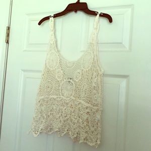 Crochet Cami, never worn, off white